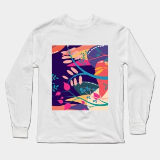 dark abtract garden Long Sleeve T-Shirt